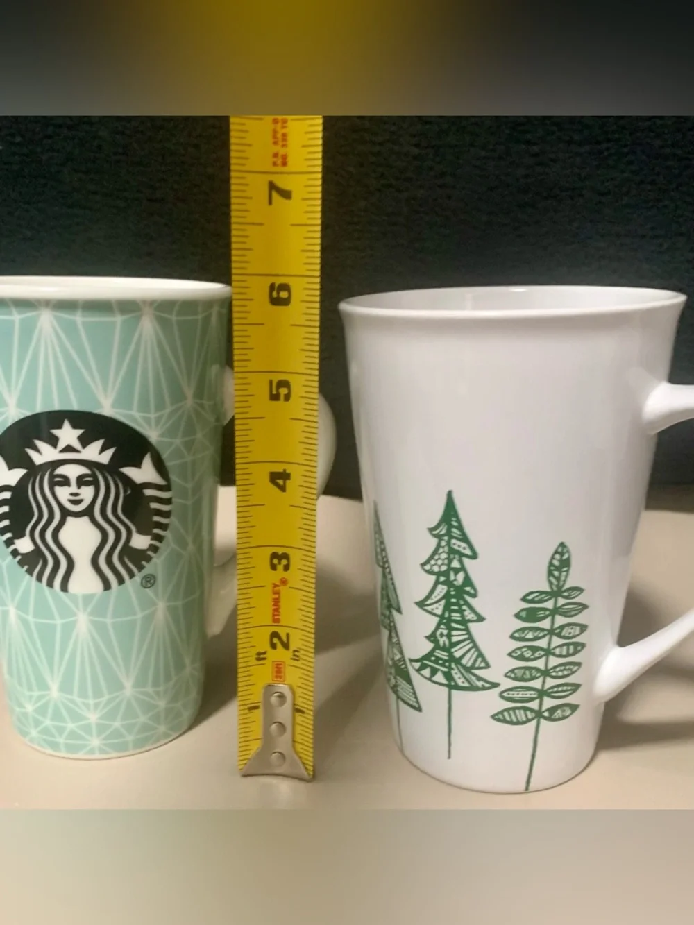 Starbucks Tall Latte Mug Bundle – (2) Ceramic Coffee Mugs